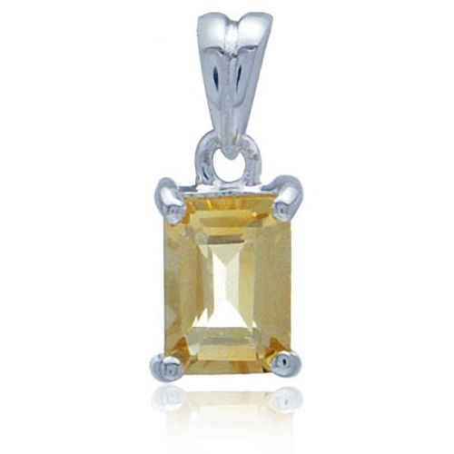 Genuine Amethyst Citrine Peridot 925 Silver Pendant  