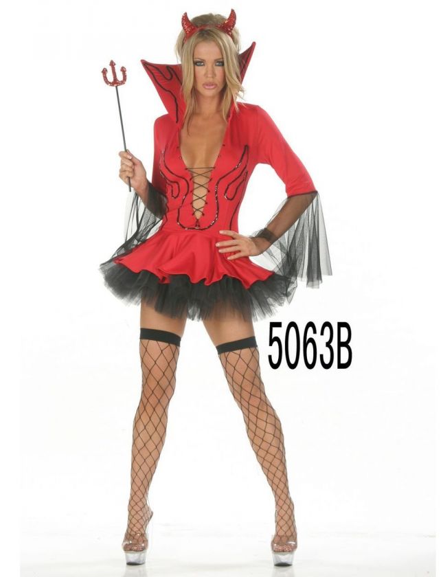   Girl Costume Red Dress /w Furry Petticoat Fancy Party @G5063r  