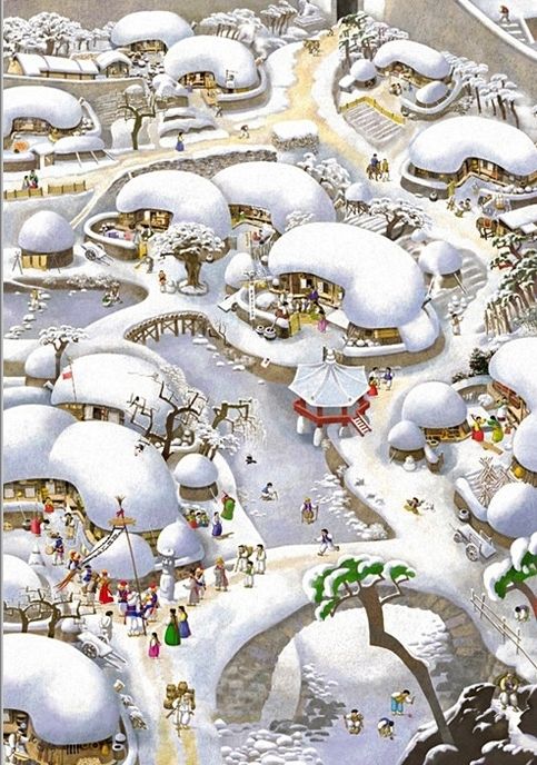 1000 Piece Jigsaw puzzles Winter of Korea  