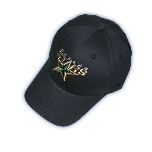 REEBOK SR FLEX FIT BLACK DALLAS STARS HOCKEY HAT  