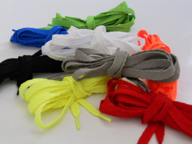   /Round Neon Colored Shoelaces, Shoestrings, Neon Coloured Shoelaces