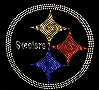 Pittsburgh Steelers Bling Womens Thermal Hoodie SM 3X  