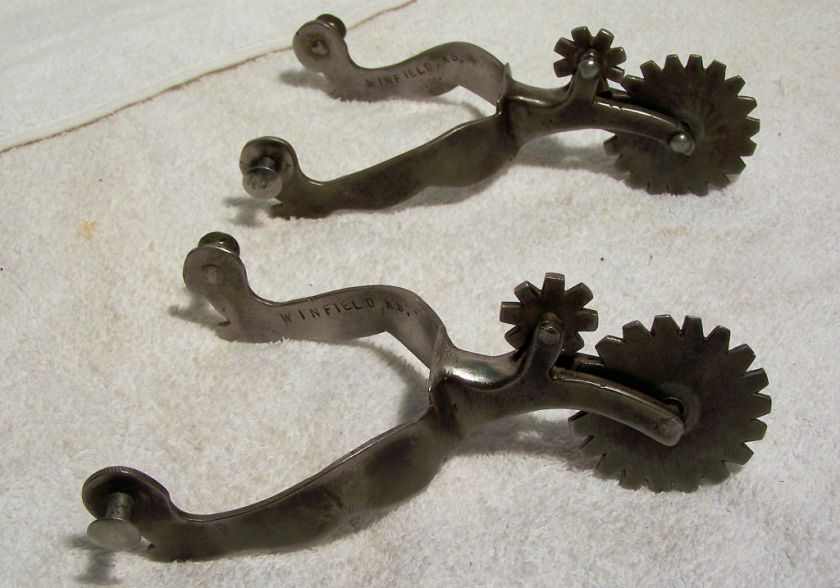 LADY LEGS SPURS MADE BY T.W. MAKER WINFIELD KS LARGE  