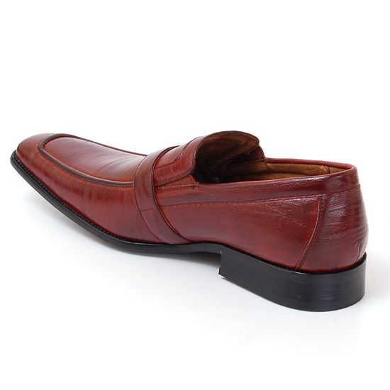 Dressy Buckle Strap Slip on Loafers Mens Dress Shoes Leather Free Shoe 