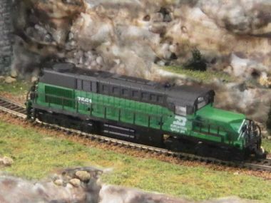 Mehano Alco RSD 15 Burlington Northern BN Road#7551 Nice  