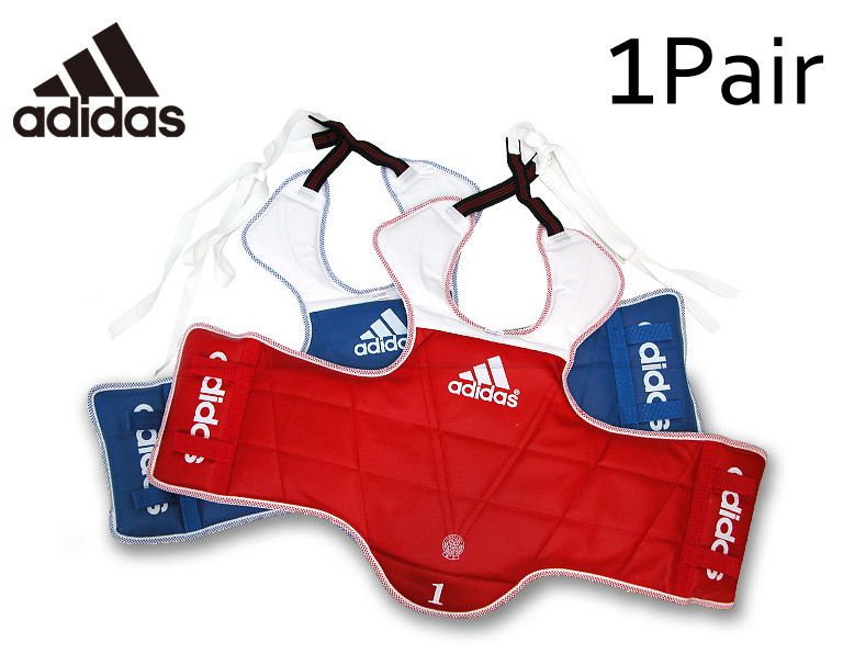 ADIDAS KTA TAEKWONDO CHEST PROTECTOR GEAR 1PAIR  