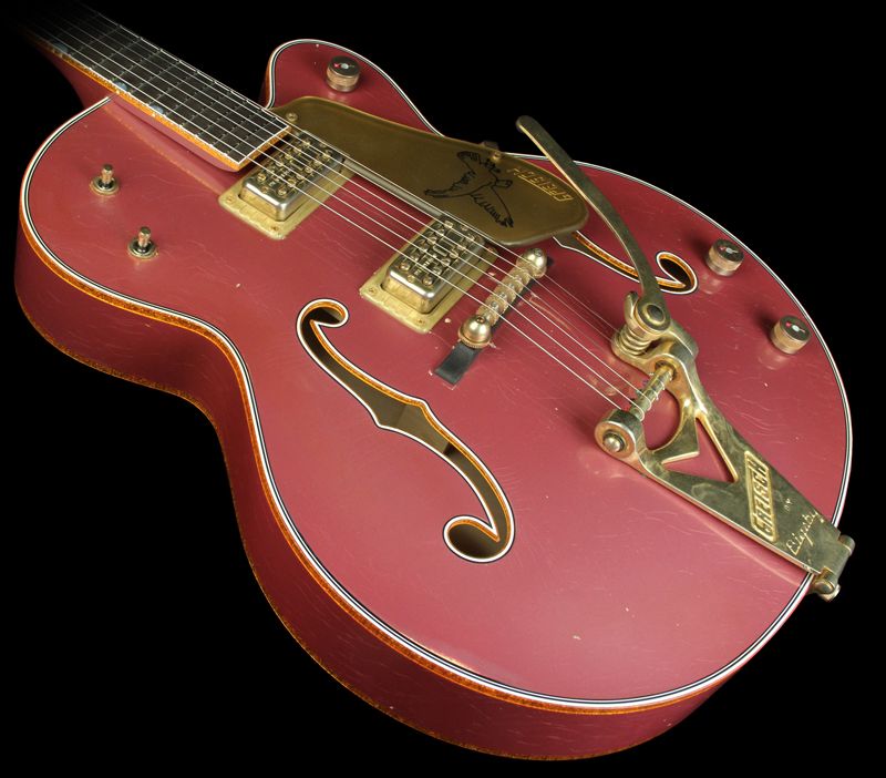 Gretsch Custom MB Stern 59 Falcon Heavy Relic Guitar Burgundy Mist 