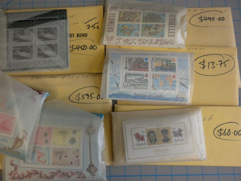 BRITISH PACIFIC  Accumulation of S/S & Sheetlets, MNH  