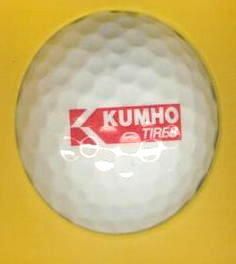 TIRE & RUBBER Co logo golf ball KUMHO TIRES   KOREA  