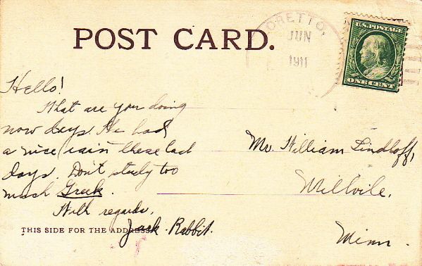 OLD SOLDIERS HOME MINNEAPOLIS MINNESOTA   1911 POSTCARD  