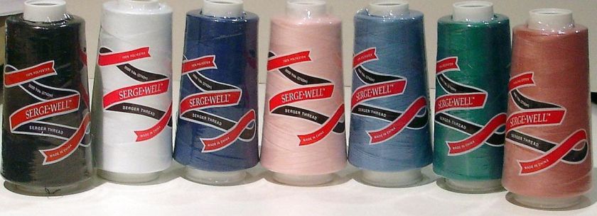 3000yd SpunPolyester Serge Well Overlock Quilting Serge Sewing Thread 