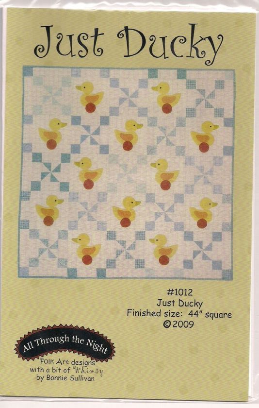 All Through the Night Just Ducky quilt pattern  
