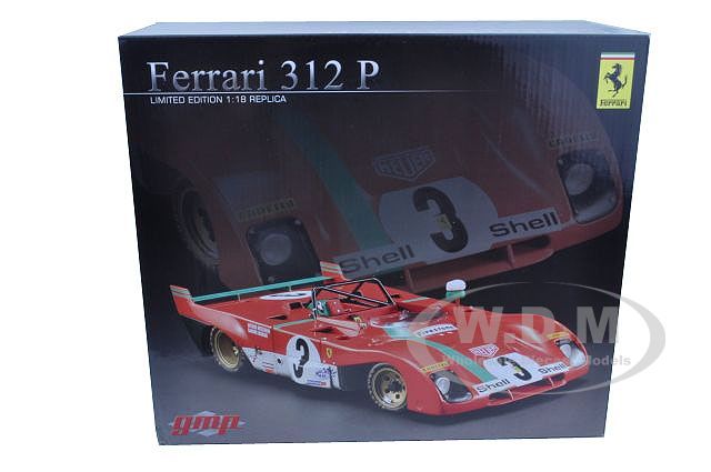 FERRARI 312P 312 P TARGA FLORIO WINNER #3 1/18 GMP  