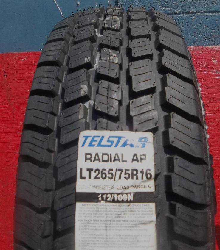 TELSTAR LT265/75R16/CE 112/109N RADIAL AP OWL TIRE 2657516  