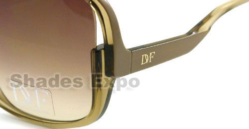 NEW DIANE VON FURSTENBERG SUNGLASSES DVF 510 BROWN 272  