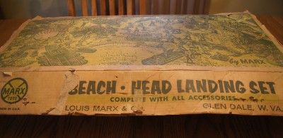   Beach Head Landing Set #4639 + Box 400+ Figures Tanks Planes Jeeps