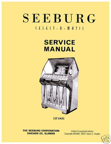 Seeburg HF100R HF 100R Bandshell Service Repair Manual  