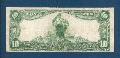 US CURRENCY 1902 $10 NATIONAL CURRENCY in VERY FINE Louisville Old 