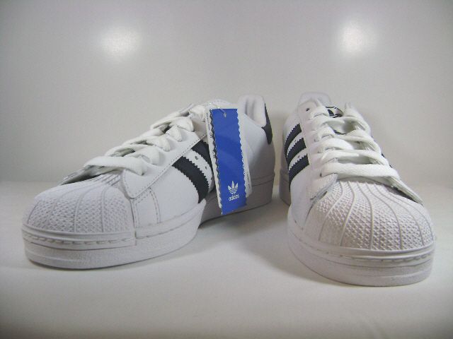 G17070 NEW ADIDAS SUPERSTAR II WHITE/NEW NAVY US sizes  