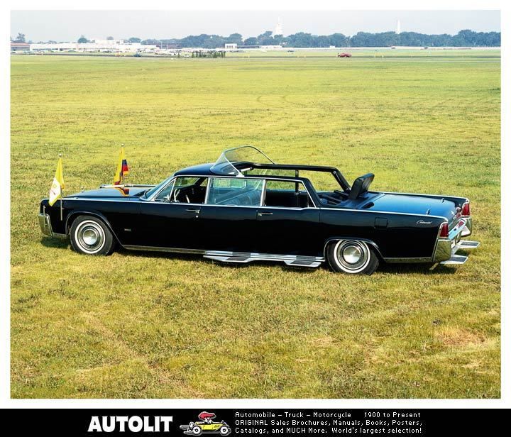 1964 Lincoln Continental Vatican Limousine Factory Photo  