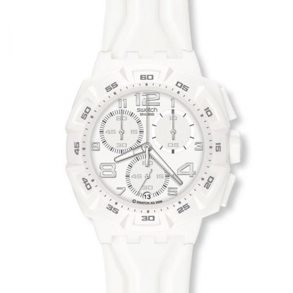 Swatch Originals Chrono Mister Pure White Watch SUIW402  