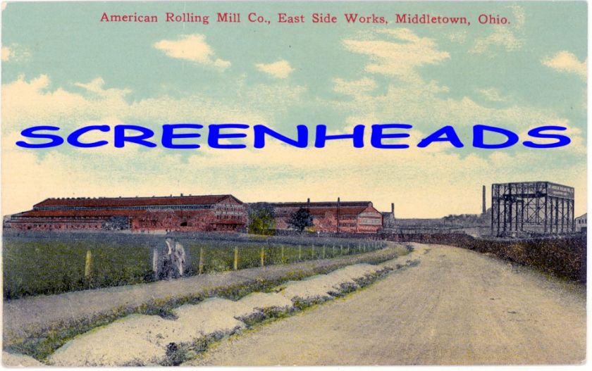 C1907 Middletown Ohio ARMCO STEEL MILL Postcard  