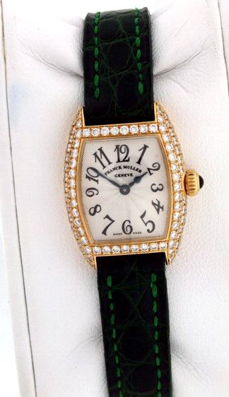   Curvex 2500 MC D ALL DIAMOND 18k yellow gold Ladies watch.  