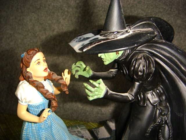 WICKED WITCH OZ SCULPTURE Dorothys Final Hour FRANKLIN  