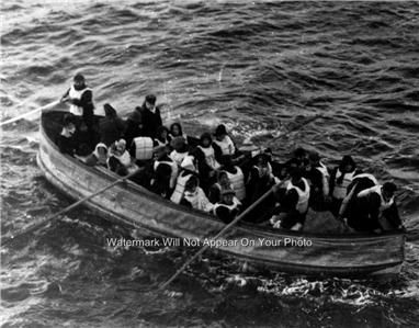 RMS TITANIC CARPATHIA WOODEN LIFEBOATS RARE PHOTO 1912 WHITE STAR 