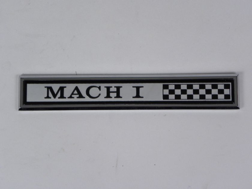 1969 1970 Ford Mustang MACH 1 Dash Panel Emblem  