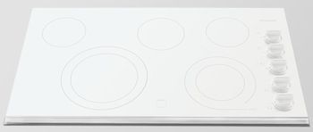 New Frigidaire 36 36 Inch White Electric Stovetop Cooktop FGEC3665KW 