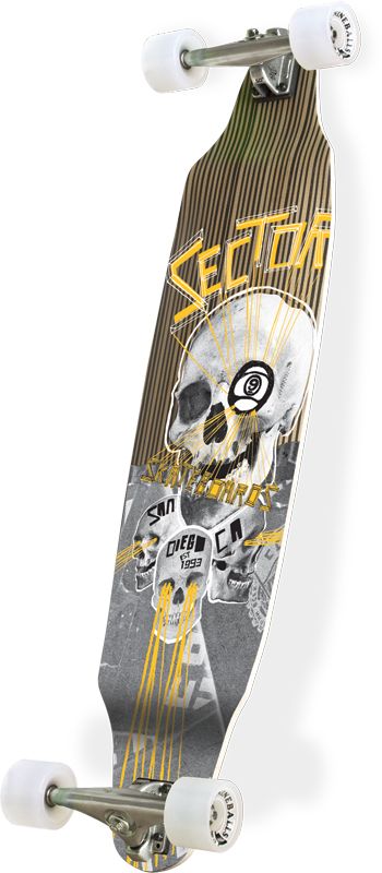 SECTOR 9 CARBON DECLINE PLATINUM COMPLETE LONGBOARD 40  