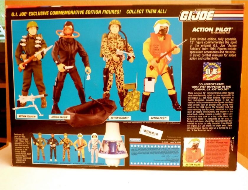 GI Joe 30th Anniversary 12 Action Pilot Figure MIB  