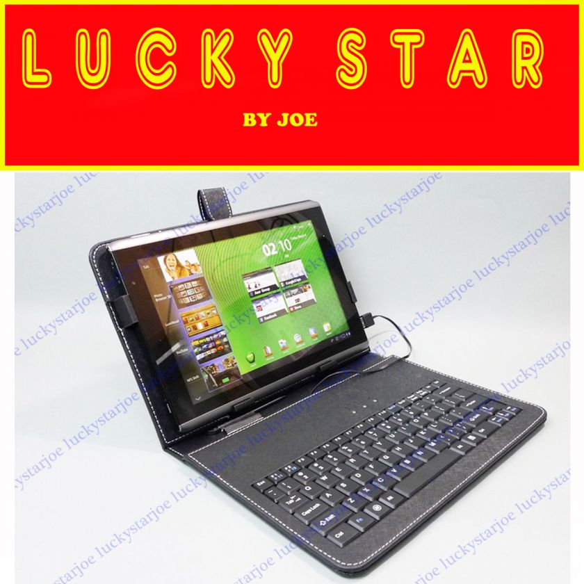 Case + USB keyboard for Acer Iconia Tab A500 + Film + Capacitive 