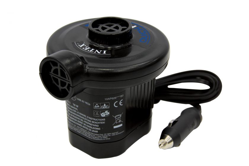 Intex 66626E Quick Fill 12V DC Elec Air Pump w/Nozzles  