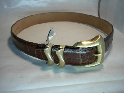 ~RED~ALLIGATOR?~LEATHER?~BELT~GREAT~SHAPE~SM  