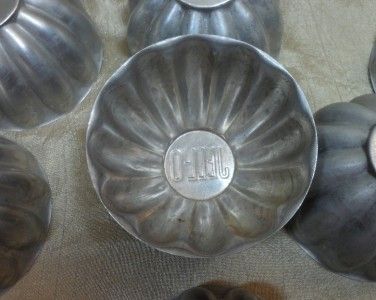 Lot of 12 Vintage Aluminum Jello Molds  