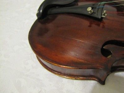 ANTIQUE GERMAN VIOLIN GEORG ADAM GUETTER NEUKIRCHEN 1805 ONE PIECE 