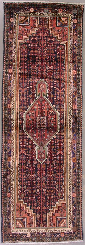 4x11 BLUE ANTIQUE PERSIAN MALAYER ORIENTAL AREA RUG  