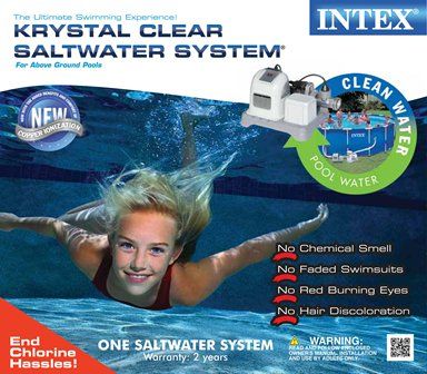 INTEX Krystal Clear Saltwater System Chlorinator w/GFCI 078257317042 