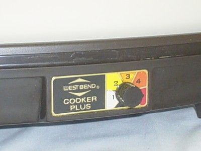 Vintage West Bend SLO SLOW COOKER PLUS 6 Quarts 5275  