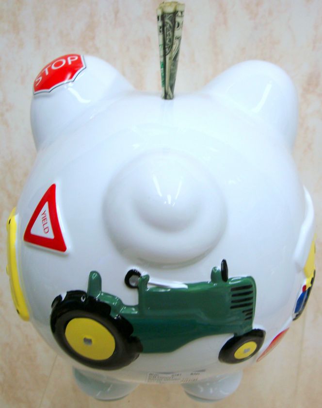 PIGGY BANK Fire Truck Hose Dalmation CR100FT  