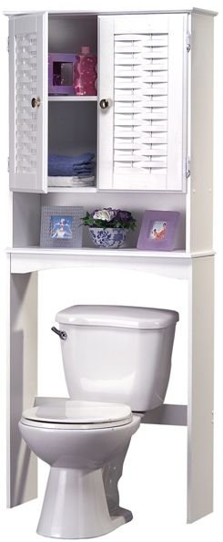 Bathroom 2 Door Wall Storage Cabinet w Adjustable Shelf  