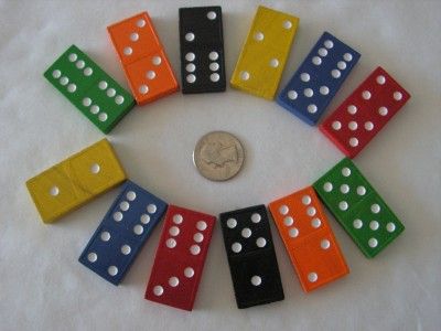 12 DOMINOES WOODEN Bird Parrot Chins Rabbits Hamsters Gerbils Toys 