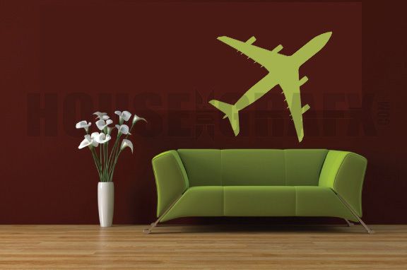 Airplane Air Plane Boeing 747 wall decor art decals  