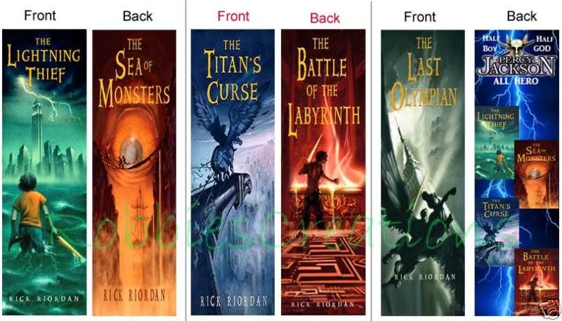 PERCY JACKSON & the Olympians Lightning Thief BOOKMARKS  