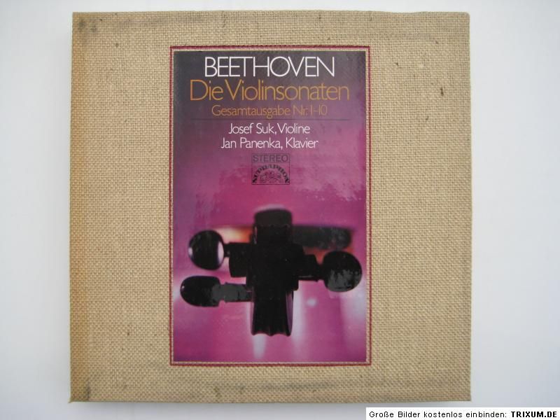 SUPRAPHON 5LP BOX BEETHOVEN DIE VIOLINSONATEN,JOSEF SUK  