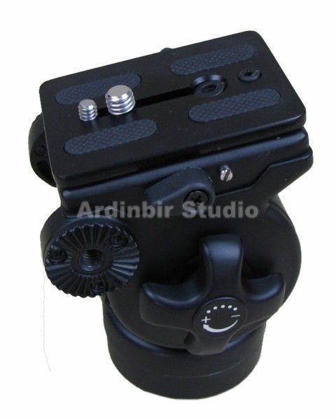 Pro Fluid Drag Head for Heavy Duty Video Camera Tripod  