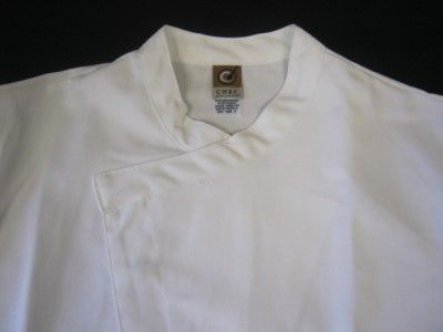 NEW NWT KT80WH TUNIC CHEF COAT JACKET WHITE XS 7X  