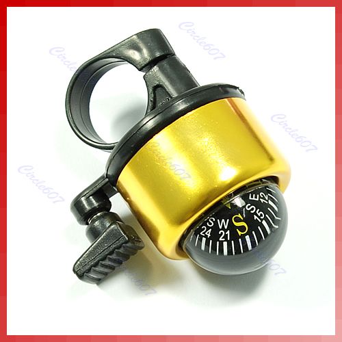 Bike Bicycle Metal Ring Bell Compass Ball Handlebar  